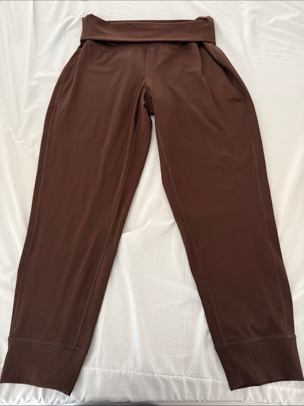 tek gear Women's Chocolate Brown Foldover Waist Joggers
